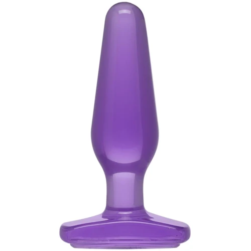 Анальная пробка Doc Johnson Crystal Jellies Butt Plug Medium (фиолетовый)