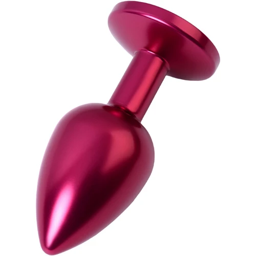 Анальная пробка с кристаллом Metal By Toyfa Burgundy Anal Plug Ruby: Тип Анальные пробки