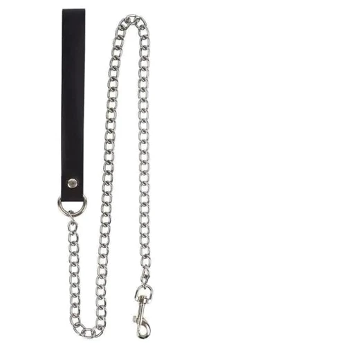Повідець Leather Leash Slave, black
