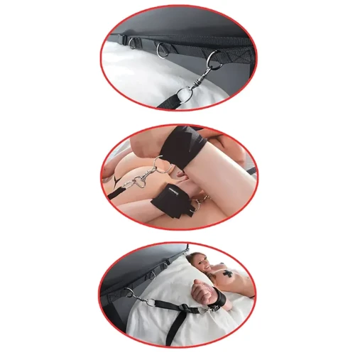 Набір фіксаторів Pipedream Fetish Fantasy - Ultimate Bed Restraint System (PD219123) фото 4