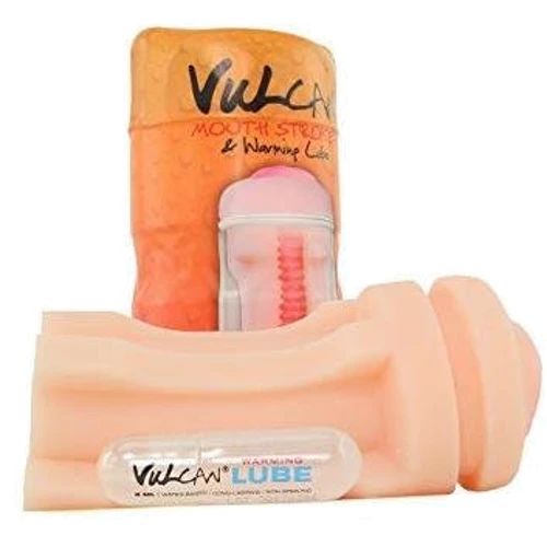Мастурбатор Topco Sales Cyberskin Vulcan Mouth Stroker Warming Lube: Для кого Для мужчин