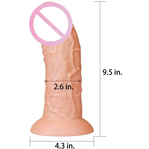 Фалоімітатор LoveToy Realistic Curved Dildo Flesh 9.5": Тип Гиганты