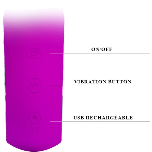 Вібратор Pretty Love Elmer Vibrator Purple: Тип управління кнопкове
