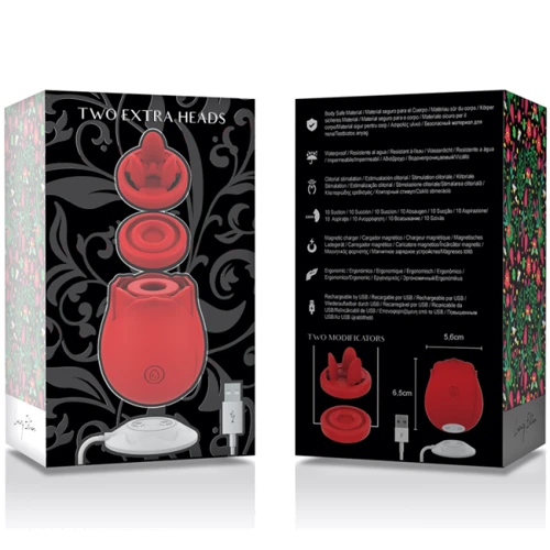 Вакуумний стимулятор клітора Mia Rose Luxury edition 3 в 1 з додатковими насадками: Тип і форма Міні-вібратори