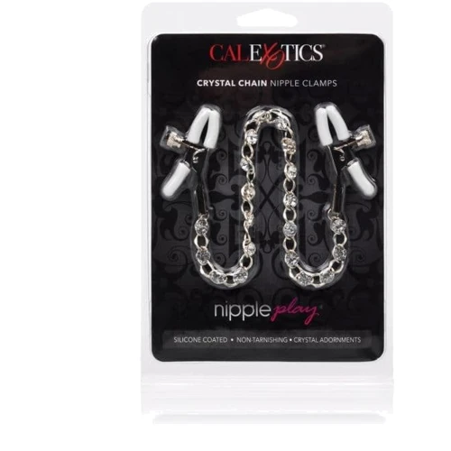 CalExotic Crystal Chain Nipple Clamps зажимы для сосков фото 4