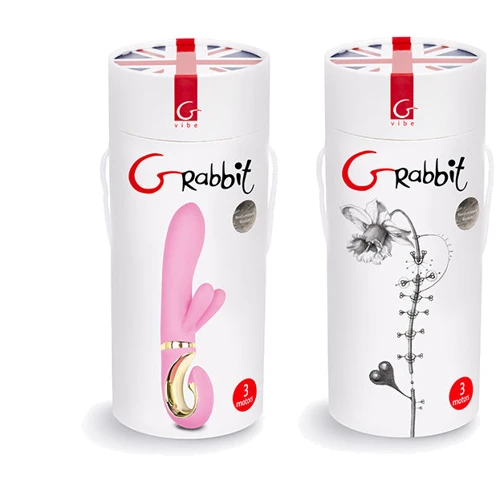 Gvibe Grabbit - Candy Pink вибратор-кролик с тремя моторчиками, 18x3.5 см: Назначение Для точки ДЖИ