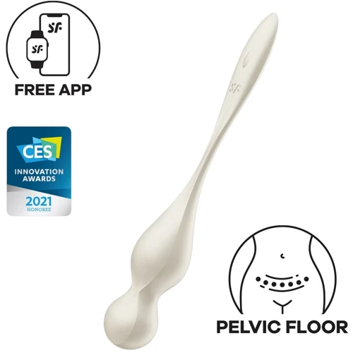 Вагинальные шарики с вибрацией Satisfyer Love Birds 1 Connect App White: Для кого Для женщин