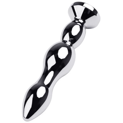 Анальная пробка с кристаллом Toyfa Metal Silver anal plug red gem: Тип Анальные пробки