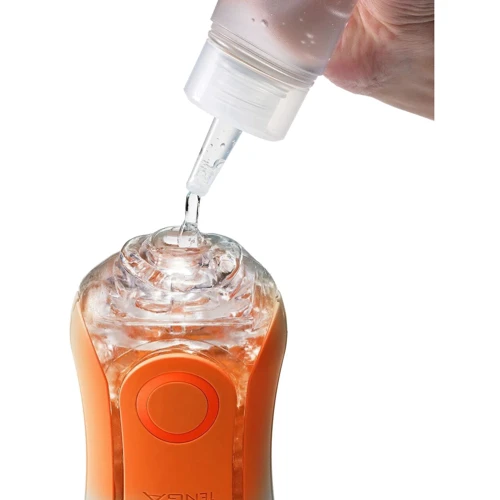 Мастурбатор Tenga Flip Orb Sunset Orange (с изменяемым сжатием, со стимулирующими шариками внутри): Глубина, см 14