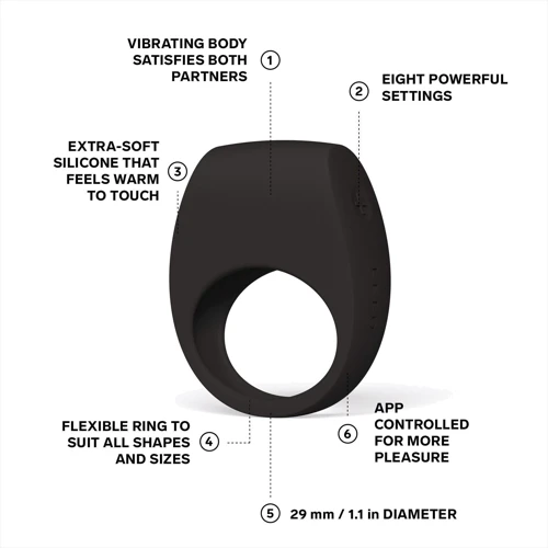 Эрекционное кольцо с вибрацией LELO Tor 3 Black: Для кого Для мужчин