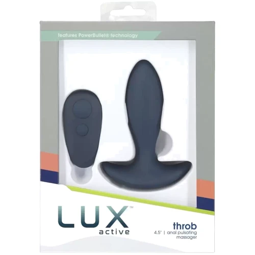 Анальная пробка Lux Active Throb Anal Pulsating Massager с пульсацией и пультом управления фото 7