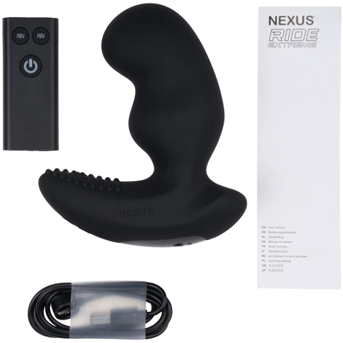 Массажер простаты Nexus RIDE EXTREME Dual Motor Remote Control Prostate Vibrator Black: Материал Силикон