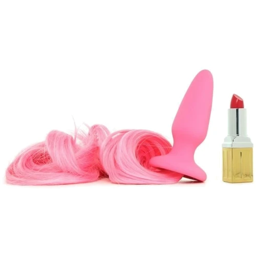 Анальна пробка з хвостиком Unicorn Tails Pastel, 8,4х3,2 см, рожевий: Тип Анальні пробки