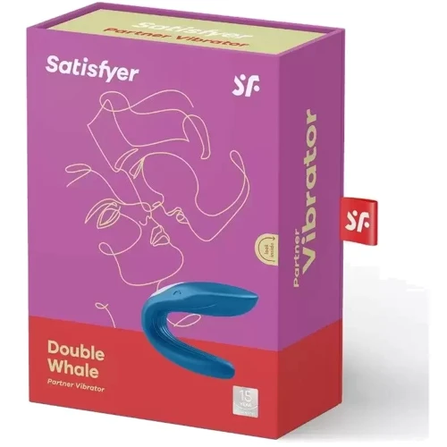 Вибромассажер для пар Satisfyer - Partner Whale Blue: Тип управления Кнопочное