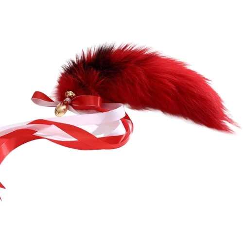 Набор с анальной пробкой с хвостом LOCKINK Sevanda Red Vixen Set with Pear-shape Plug: Особенности С хвостиком