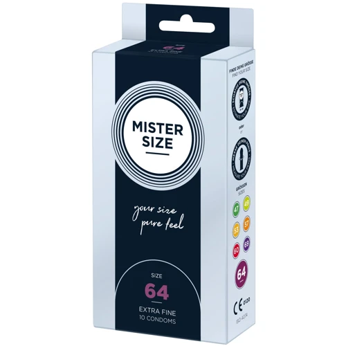 Презервативи Mister Size 64 (10 pcs): Товщина, мм 0.05