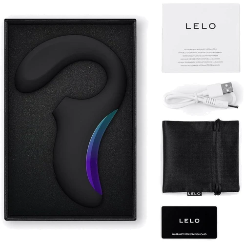 Кліторально-вагінальний звуковий стимулятор LELO Enigma WAVE Black: Довжина, см 18.2