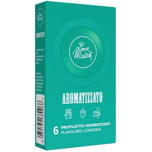 Ароматические презервативы Love Match Aromatizzato (Flavoured), 6 шт: Тип Ароматизированные