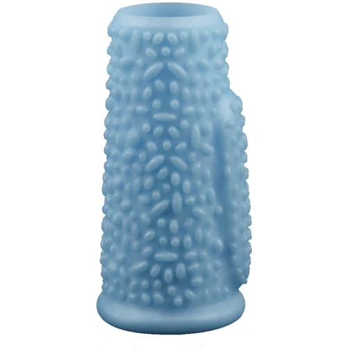 Насадка на член LoveToy Knights Ring Vibrating Drip Blue: Назначение Для утолщения