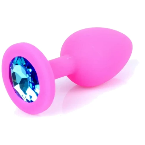 Анальная пробка Boss Series - Jewellery Pink Silicon PLUG Medium Light Blue (BS6400085): Материал Силикон