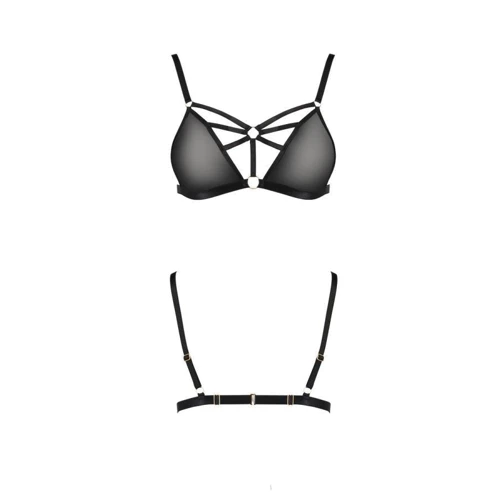 Бюстгальтер-стрепи Passion Exclusive MEGGY BRA black XXL/XXXL