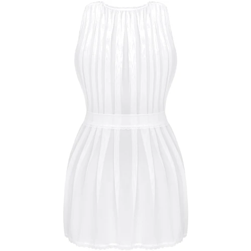 Нежный пеньюар Obsessive Heavenlly White XS/S: Вид Пеньюары