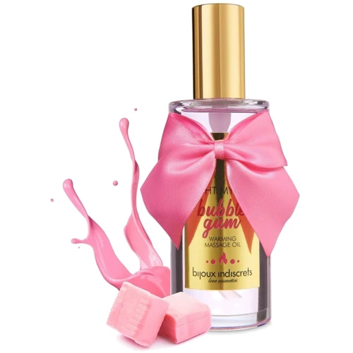 Разогревающее масло Bijoux Indiscrets Light my Fire – Strawberry Bubblegum