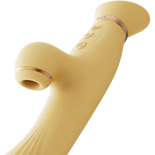 Вибратор с подогревом и вакуумной стимуляцией клитора Zalo - ROSE Vibrator Lemon Yellow: Назначение Вагинальные