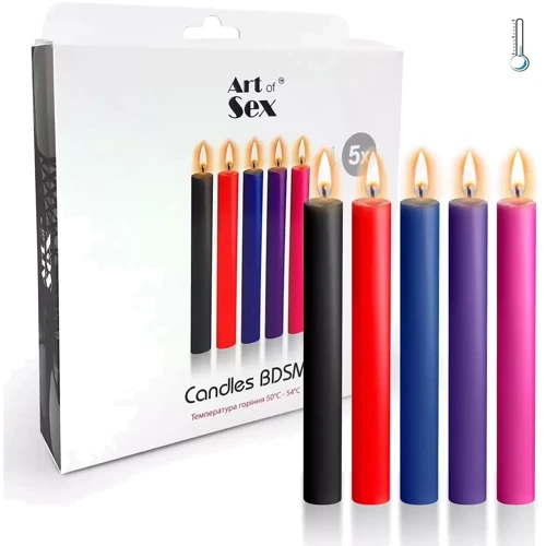 Свічки Art of Sex Thin 10 см низькотемпературні тонкі набір 5 шт: Виробник Art of Sex