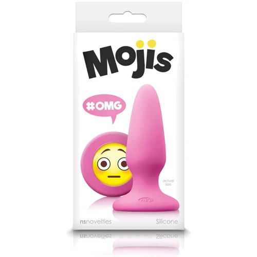 NS Novelties Mojis Plug #OMG Medium - средняя анальная пробка, 8x3.7 см, розовый: Для кого Унисекс