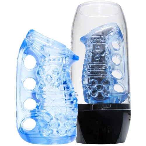 Мастурбатор Fleshlight Fleshskins Grip Blue Ice: Тип Вагина