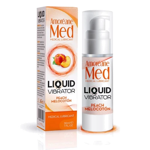 Жидкий вибратор Amoreane LOVE MED Персик