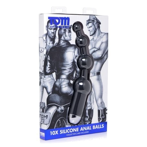 Tom of Finland 10X Silicone Anal Balls - анальные шарики 15,25х4,19: Тип Анальные шарики