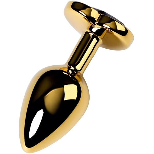 Анальная пробка с кристаллом Metal By Toyfa Gold anal plug Tourmaline: Особенности С кристаллами