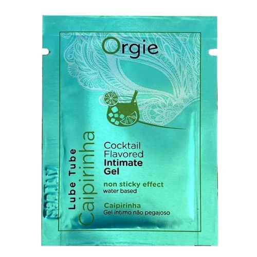 Пробник Лубрикант на водной основе Orgie Lube Tube Cocktail Caipirinha, 2 мл, вкус цитрусового коктейля: Для кого Унисекс
