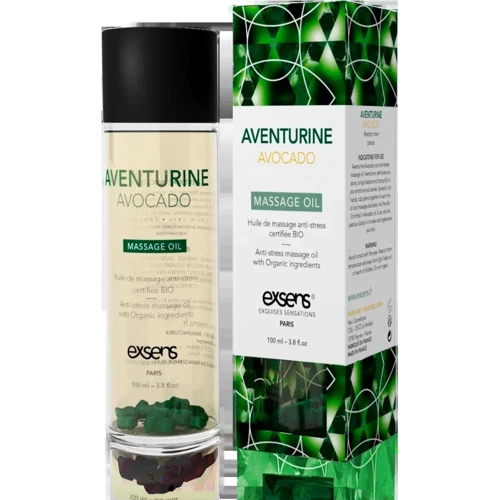 Розпродаж! Масажне масло EXSENS Aventurine Avocado (анти-стрес) 100мл (термін придатності 09.2020)