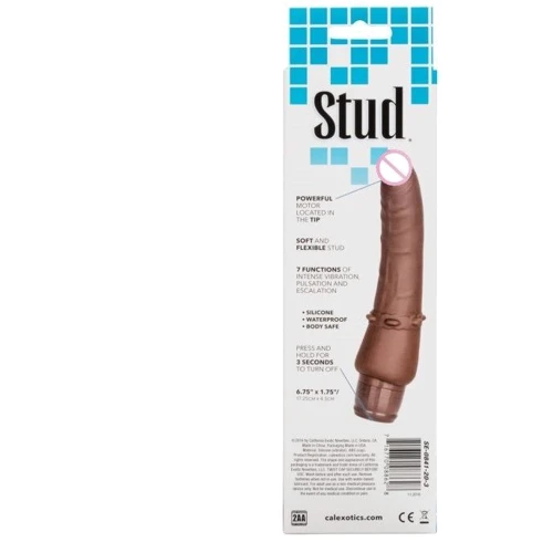 Силіконовий вібратор CalExotics Silicone Stud Stiffy, 12,75х4,5 см: Тип і форма Реалістичні