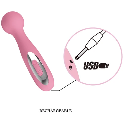 Универсальный массажер LYBAILE Pretty Love Carina Light Pink: Длина, см 15