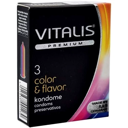 Презервативи Vitalis Premium Color & Flavor 3 шт (40300)
