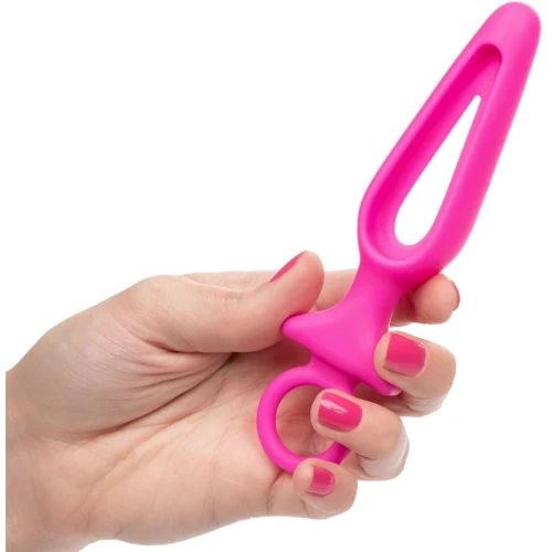 Анальная пробка Pipdream Silicone Groove Probe, 10,25х3,25 см, розовый: Тип Анальные пробки