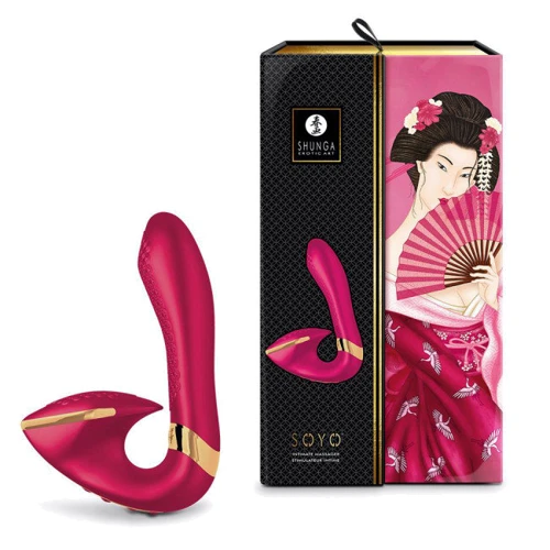 Вібратор Shunga - Soyo Intimate Massager Rasberry: Діаметр, см 3.7
