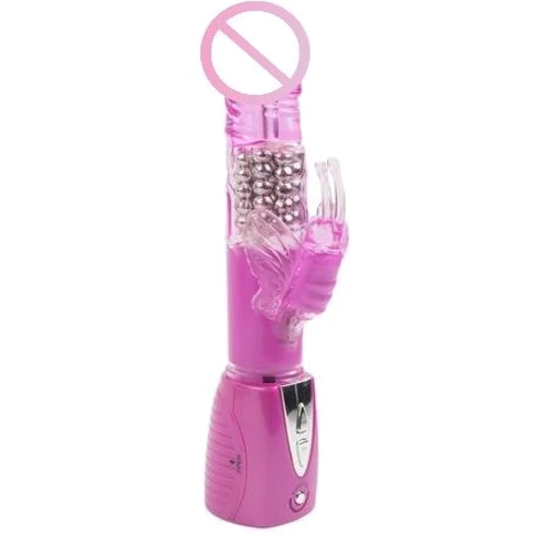 Вибромассажер Climax Joy 3X Multi-Purpose Rabbit Vibe 23.5x3.8 см, фиолетовый