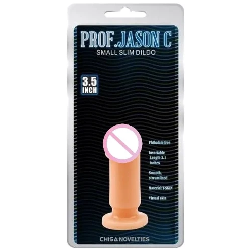 Анальный плаг на присоске Small slim dildo S, 291337