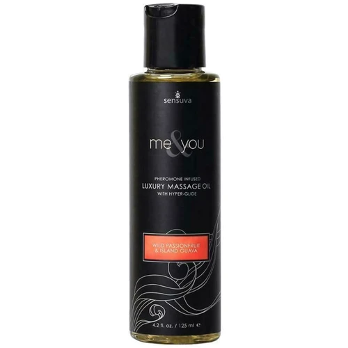 Массажное масло Sensuva - Me&You Wild Passion Fruit & Island Guava (125 мл) с феромонами