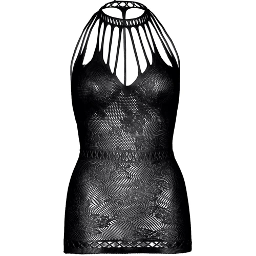 Ажурное платье-сетка Leg Avenue Lace mini dress with cut-outs Black, one size фото 11