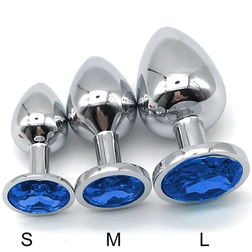 Набор анальных пробок NDS 1005-2 Silver/Blue (22289): Тип Анальные пробки