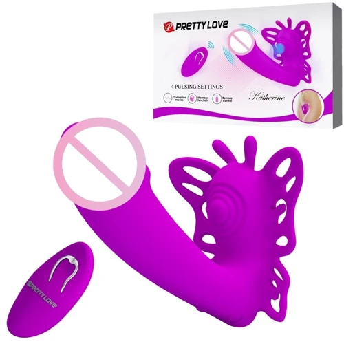 Мультифункциональный вибростимулятор с ДУ Pretty Love Katherine Violet, BI-014849W