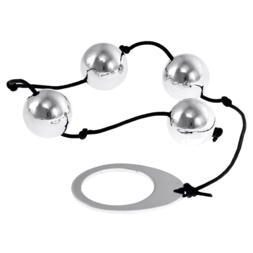 Анальные бусы Kinx Heavy Metal Anal Beads Silver, 22.5x2 см: Наличие вибрации Нет