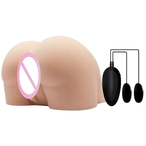 Мастурбатор с вибрацией LYBAILE Crazy Bull Masturbator Vagina and Ass Vibrating Flesh