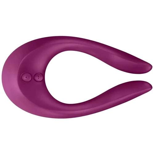 Вібратор для пар Partner Multifun 2 (Berry), 3 незалежних мотора, багатофункціональний: Для кого для пари